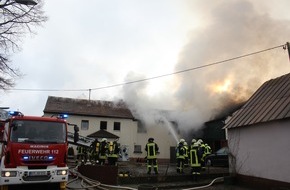 Polizeipräsidium Trier: POL-PPTR: Brand eines Einfamilienhauses