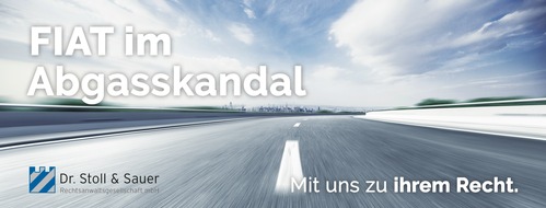 Dr. Stoll & Sauer Rechtsanwaltsgesellschaft mbH: Dr. Stoll & Sauer mit nächster Klage im Diesel-Abgasskandal von Fiat-Chrysler / Reise- und Wohnmobil-Hersteller Adria mit Modell Twin 600 SP betroffen