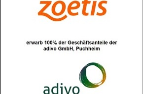 Deutsche Mittelstandsfinanz GmbH: Zoetis erwirbt das deutsche Biotech-Unternehmen adivo / DMF Group und Corporate Finance Associates waren als exklusive M&A-Berater von adivo tätig