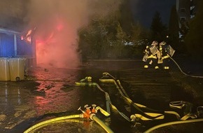 Feuerwehr Essen: FW-E: Garagenbrand - keine verletzten Personen