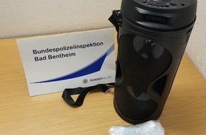 Bundespolizeiinspektion Bad Bentheim: BPOL-BadBentheim: Drogen im Wert von 16.000 Euro in Musikbox versteckt / Drogenschmuggler in Untersuchungshaft