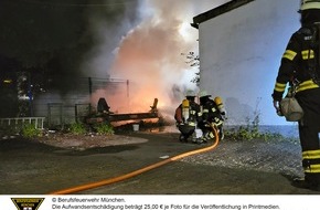 Feuerwehr München: FW-M: Brand im Freien (Josephsburg)