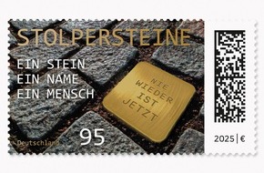DHL Group: PM: Sonderbriefmarke würdigt „Stolpersteine“-Initiative zum Gedenken an NS-Opfer