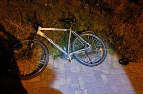 Polizeipräsidium Mannheim: POL-MA: Edingen-Neckarhausen/Rhein-Neckar-Kreis: Fahrraddiebe lassen Fahrrad zurück - Eigentümerin / Eigentümer gesucht!