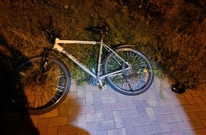 Polizeipräsidium Mannheim: POL-MA: Edingen-Neckarhausen/Rhein-Neckar-Kreis: Fahrraddiebe lassen Fahrrad zurück - Eigentümerin / Eigentümer gesucht!