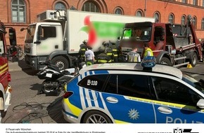 Feuerwehr M&uuml;nchen: FW-M: Ungew&ouml;hnliche technische Rettung nach Verkehrsunfall (Altstadt)