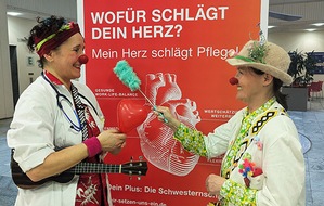 Schwesternschaft M&uuml;nchen vom BRK e.V.: Regelm&auml;&szlig;ige Besuche der KlinikClowns sorgen jetzt auch im M&uuml;nchner Rotkreuzklinikum f&uuml;r gro&szlig;e Freude bei schwerkranken Menschen