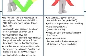 Landeswasserschutzpolizeiamt Mecklenburg-Vorpommern: LWSPA M-V: Wasserschutzpolizei M-V informiert zu den aktuellen Änderungen zur Anti-Corona-VO MV
