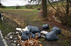 Polizeiinspektion Northeim: POL-NOM: Unerlaubte Ablagerung von Bauschutt zwischen Voldagsen und der B 64