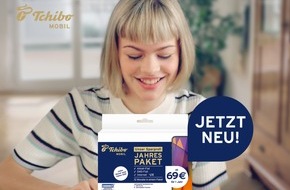 Tchibo GmbH: Ein ganzes Jahr in einem Paket: Einmal bezahlen - ein Jahr lang surfen und telefonieren