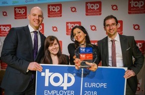 JT International Germany GmbH: Auszeichnung "Top Employer" geht an JTI / Auch 2018 gehört JTI Germany wieder zu den besten Arbeitgebern