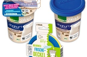 EDEKA ZENTRALE Stiftung & Co. KG: Mehrweg statt Einweg: EDEKA-Verbund spart Plastikdeckel auf Joghurtbechern ein