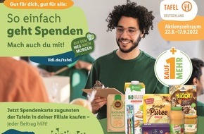 Lidl: An die Tafeln spenden und gemeinsam Gutes tun: Lidl startet 4. bundesweite "Kauf-1-mehr"-Aktion / Ganz einfach Spendenkarten erwerben und die Tafeln unterstützen