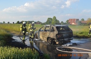 Polizeiinspektion Nienburg / Schaumburg: POL-NI: Fahrzeugbrand zerstört BMX vollständig