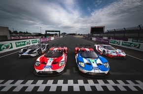 Ford-Werke GmbH: Ford schickt fünf Ford GT in die 24-Stunden-Schlacht von Le Mans