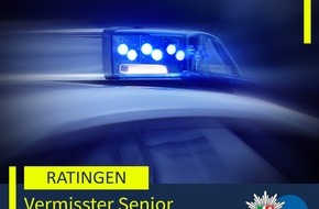 Polizei Mettmann: POL-ME: Vermisster Senior wohlbehalten angetroffen - 2507020