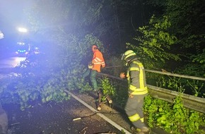 Freiwillige Feuerwehr Königswinter: FW Königswinter: Ergiebige Regenfälle sorgen für Feuerwehreinsätze in Königswinter
