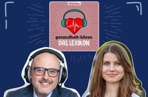 Wort & Bild Verlagsgruppe - Unternehmensmeldungen: "gesundheit-hören - Das Lexikon": Die meistgefragten Podcast-Gesundheitsbegriffe - was steckt hinter Muskelkrampf, Hautkrebs & FSME?