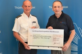 Landespolizeiinspektion Nordhausen: LPI-NDH: Konzert des Polizeiorchesters war ein voller Erfolg - mehr als 1000 Euro gespendet