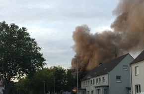 Feuerwehr Dinslaken: FW Dinslaken: Großbrand in Dinslaken-Lohberg - Folgemeldung