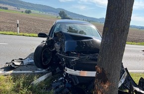 Polizeiinspektion Northeim: POL-NOM: Leicht verletzt nach Baumunfall