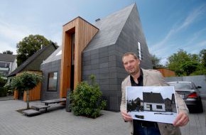 Rathscheck Schiefer: Designobjekt und Energiewunder: Vom Siedlungshaus zum Schiefer-Schmuckstück - Neues Wohnen in alten Mauern (BILD)