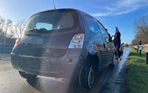 Polizeiinspektion Delmenhorst / Oldenburg - Land / Wesermarsch: POL-DEL: Autobahnpolizei Ahlhorn: Stark alkoholisierter Pkw-Fahrer auf der Autobahn 1 (Landkreis Oldenburg)