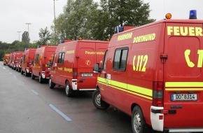 Feuerwehr Essen: FW-E: Übung mit acht ABC-Erkunderfahrzeugen aus den Regierungsbezirken Arnsberg und Düsseldorf in Essen