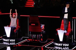 SAT.1: Revolverheld Johannes trifft ins Schwarze und schießt gegen die Coach-Kollegen in der Blind Audition von "The Voice Kids" am Freitag, 13. März, in SAT.1