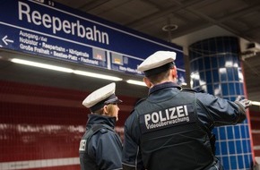 Bundespolizeiinspektion Hamburg: BPOL-HH: Zeuge einer Straftat wurde per Haftbefehl gesucht-
Festnahme im S-Bahnhaltepunkt Reeperbahn-