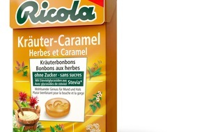 Ricola Group AG: Ricola bringt erstes Kräuter-Caramel Bonbon auf den Markt
