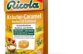 Ricola Group AG: Ricola bringt erstes Kräuter-Caramel Bonbon auf den Markt