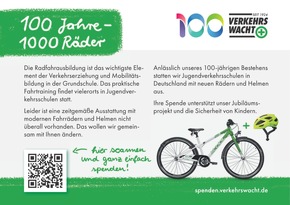 100 Jahre Verkehrswacht: DVW startet Spendenaktion für Jugendverkehrsschulen