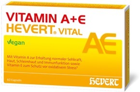 Hevert-Arzneimittel GmbH & Co. KG: Vitamin A+E Hevert Vital - gut kombiniert für Augen, Haut und Immunsystem