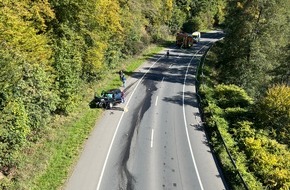 Feuerwehr Plettenberg: FW-PL: Tödlicher Verkehrsunfall auf B236 zwischen Pasel und Rönkhausen