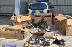 Polizeiinspektion Ludwigslust: POL-LWL: Gestohlene E-Bikes bei Verkehrskontrolle entdeckt