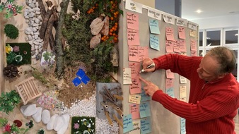 Stiftung für Mensch und Umwelt: Lichterfelde Süd: Genossenschaftsmitglieder gestalten naturnahen PikoPark in ihrer Wohnanlage mit