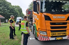 Polizeidirektion Bad Segeberg: POL-SE: Tornesch / BAB 23 - Polizei führt Schwerlast- und Gefahrgutkontrolle an der Autobahn durch und stellt Verstöße fest