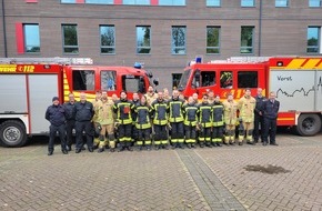 Freiwillige Feuerwehr Stadt Kempen: FW Kempen: Erfolgreiche Truppmannausbildung für die Feuerwehren Tönisvorst und Kempen