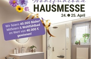 Viterma AG: Viterma feiert 40.000 umgesetzte Wohlf&uuml;hlb&auml;der Die Badexperten laden zur gemeinsamen Hausmesse