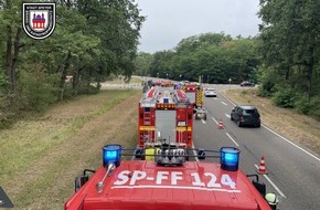 Brand- und Katastrophenschutz der Stadt Speyer: FW Speyer: Verkehrsunfall mit f&uuml;nf beteiligten Personen
