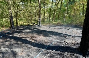 Freiwillige Feuerwehr H&uuml;nxe: FW H&uuml;nxe: Waldbrand in H&uuml;nxe