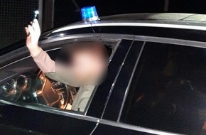 Bundespolizeiinspektion Flensburg: BPOL-FL: Bundespolizisten kontrollieren "Kollegen" mit Blaulicht