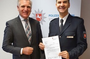 Polizeidirektion Lüneburg: POL-LG: Jan Kurzer ist neuer Leiter der Polizeiinspektion Stade