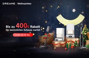 DREAME INTERNATIONAL (HONGKONG) LIMITED: Weihnachten genießen statt putzen - Mit Dreame für ein strahlendes Zuhause und entspannte Feiertage / Jetzt bis zu 400 EURO sparen