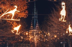 BID Mönckebergstraße: Mönckebergstraße erstrahlt in neuem Glanz / Vicky Leandros schaltet neue Winterbeleuchtung an / Fotowettbewerb #Möleuchtet