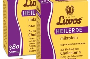 Heilerde-Gesellschaft Luvos Just GmbH & Co. KG: NEU: Luvos-Heilerde mikrofein - natürlich weniger Cholesterin (mit Bild)