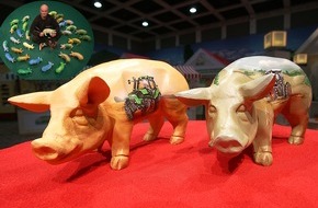 Deutscher Bauernverband (DBV): Aktion "Kunst am Ferkel" vom DBV auf dem ErlebnisBauernhof - Kreative Umsetzung moderner Landwirtschaft (mit Bild)