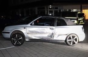 Polizei Paderborn: POL-PB: Rennen oder Flucht? - Dubioser Verkehrsunfall am Kreisverkehr