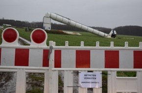 Polizeiinspektion Nienburg / Schaumburg: POL-NI: Stadthagen-Windkraftanlage umgestürzt